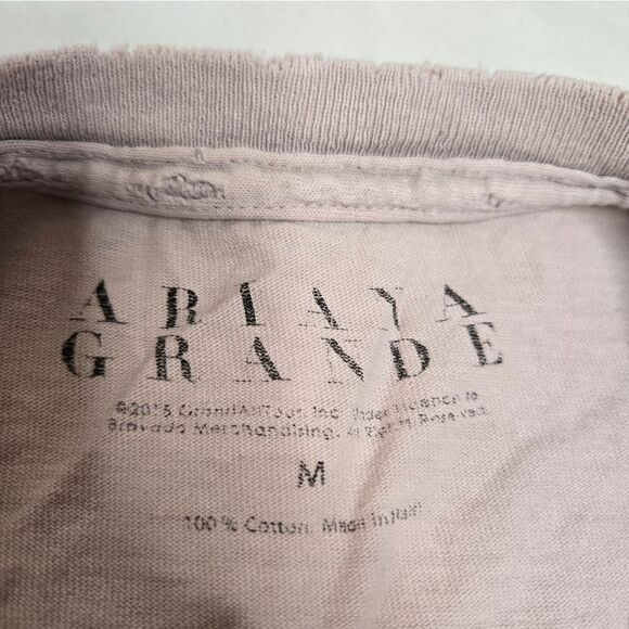 ARIANA GRANDE 2015 Honeymoon World Tour‎ short sleeve tee shirt RARE M - Picture 6 of 9